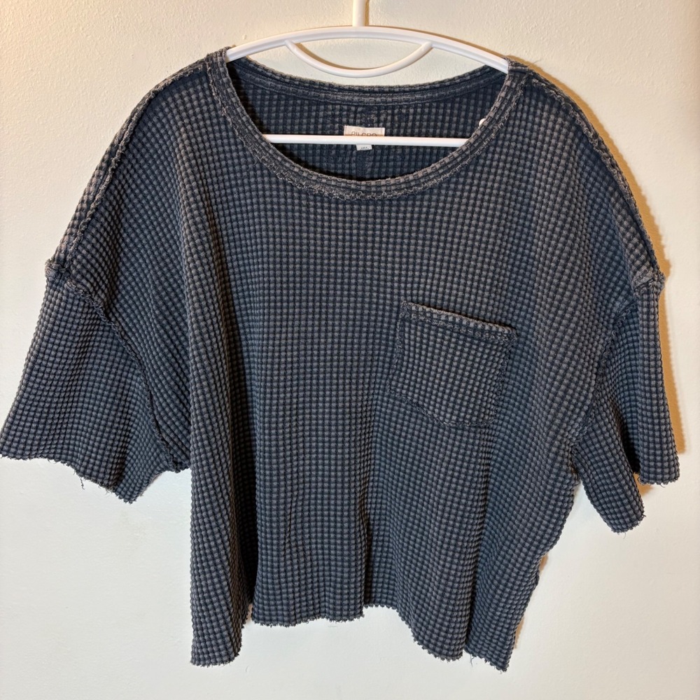 Pilcro Anthropologie Pilcro Short-Sleeve Waffle T-Shirt Size XS